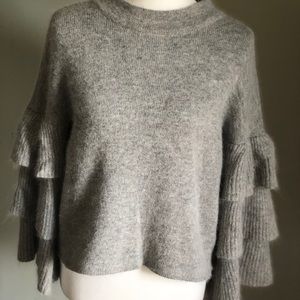 Grey angora sweater
